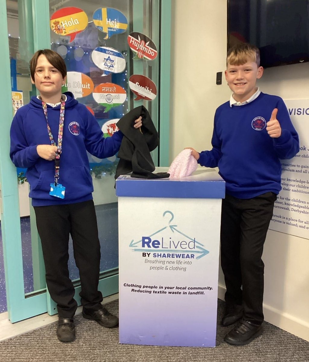 Sharewear Clothing Scheme (@sharewearuk) on Twitter photo Congrats to <a href="/AshbrookJunior/">Ashbrook Junior School</a> for becoming the FIRST ever ReLived school outside of Nottinghamshire. Our unique, brand protected ESG subscription scheme for businesses includes the chance to 'sponsor' a school to take part free of charge. sharewearclothingscheme.org/donate-clothin… Congrats to <a href="/AshbrookJunior/">Ashbrook Junior School</a> for becoming the FIRST ever ReLived school outside of Nottinghamshire. Our unique, brand protected ESG subscription scheme for businesses includes the chance to 'sponsor' a school to take part free of charge. sharewearclothingscheme.org/donate-clothin…