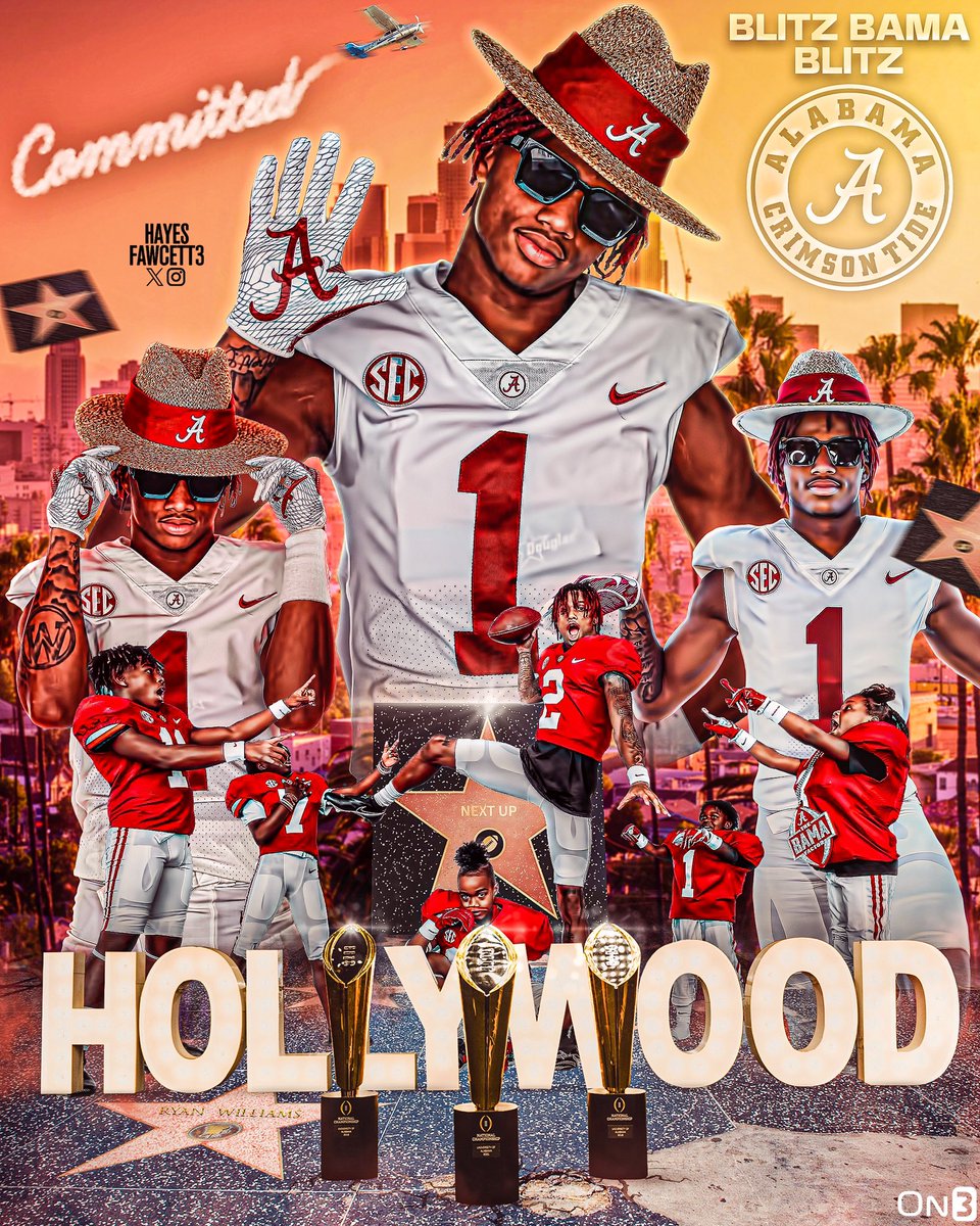 BREAKING: Five-Star Plus+ WR Ryan Williams tells me he has Committed to Alabama! The Top 5 Recruit in the ‘24 Class chose the Crimson Tide over Auburn, Texas A&M, and LSU “Welcome to the DeBoer Era 😉” on3.com/news/five-star…