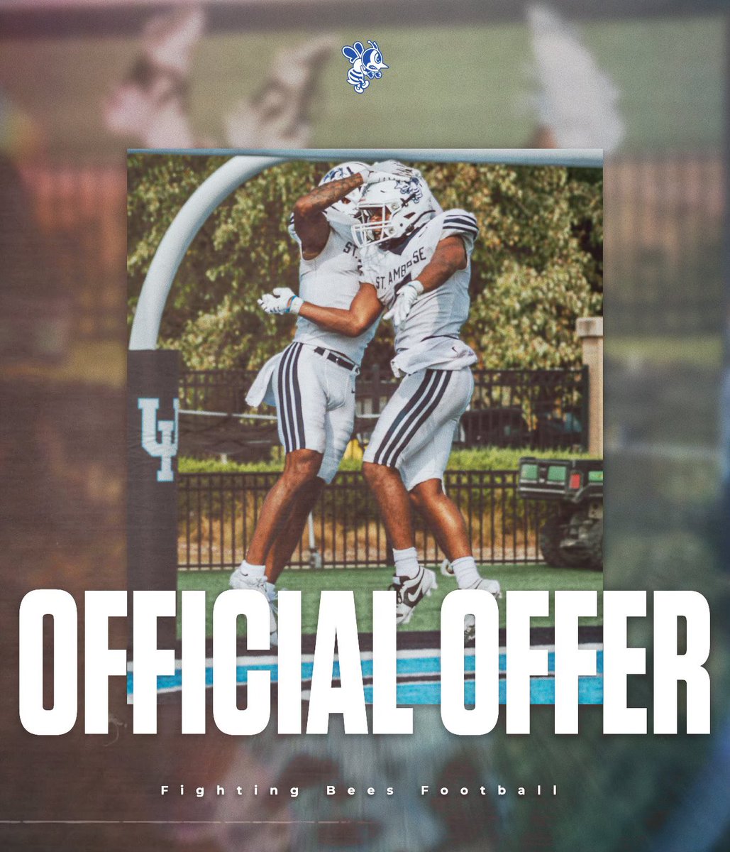 Blessed to receive an offer to play football for St. Ambrose! @MMcKay_SAU @CoachQuedenfeld @BrotherRiceFB @HitmanAthletics