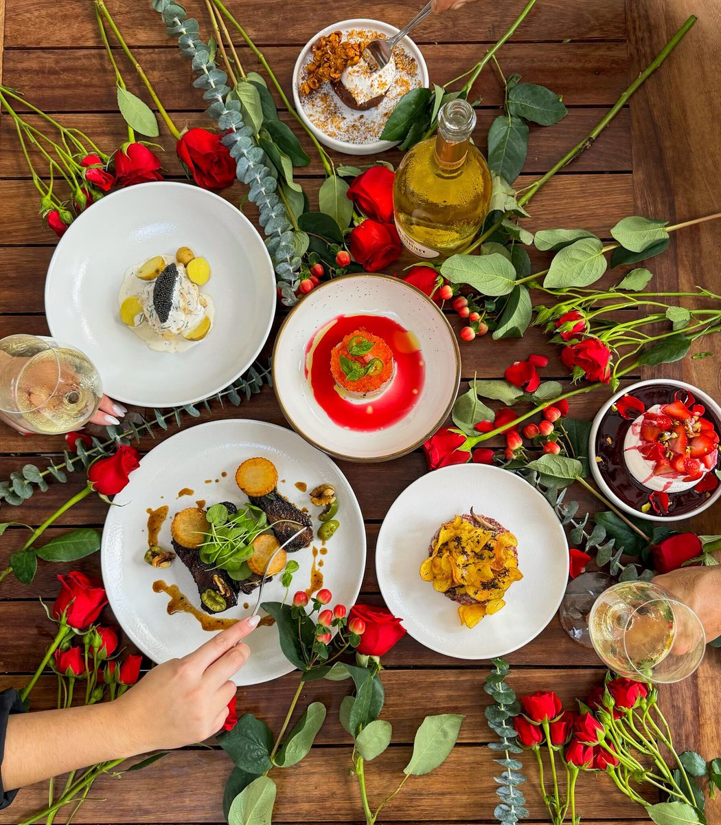 Make your Valentine's Day unforgettable with our special 4-course menu, wine pairing, and live jazz band. 🍴🍷🎶 From the starter crab tart to the final bite of warm chocolate cake, every dish is made with love. ❤️ Limited seating available - link in bio for reservations.