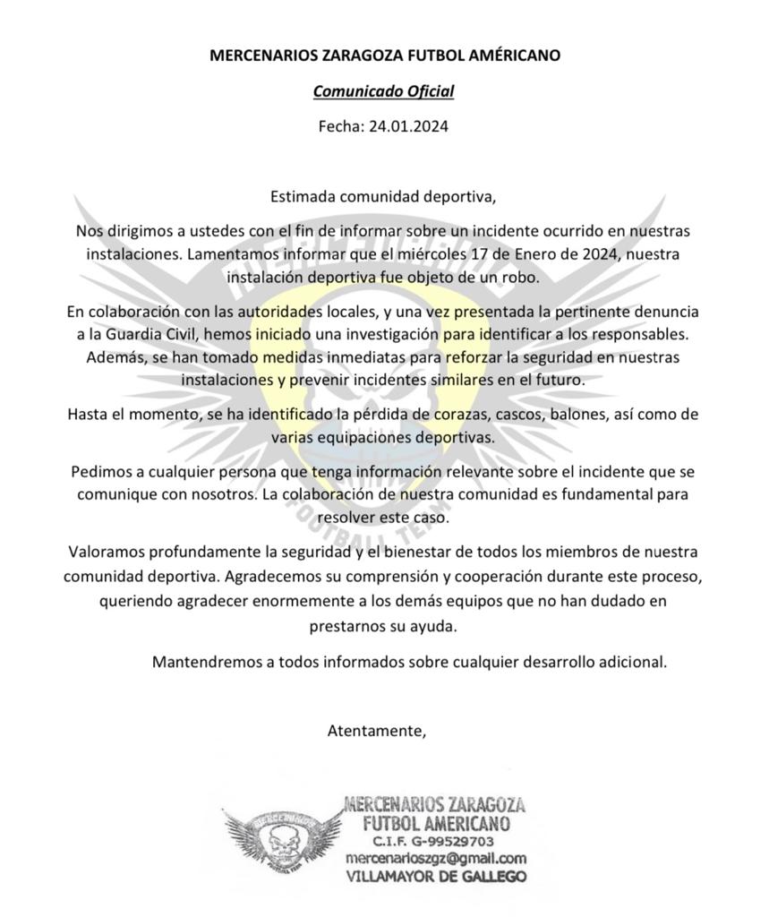 Mercenarios Futbol Americano tweet media