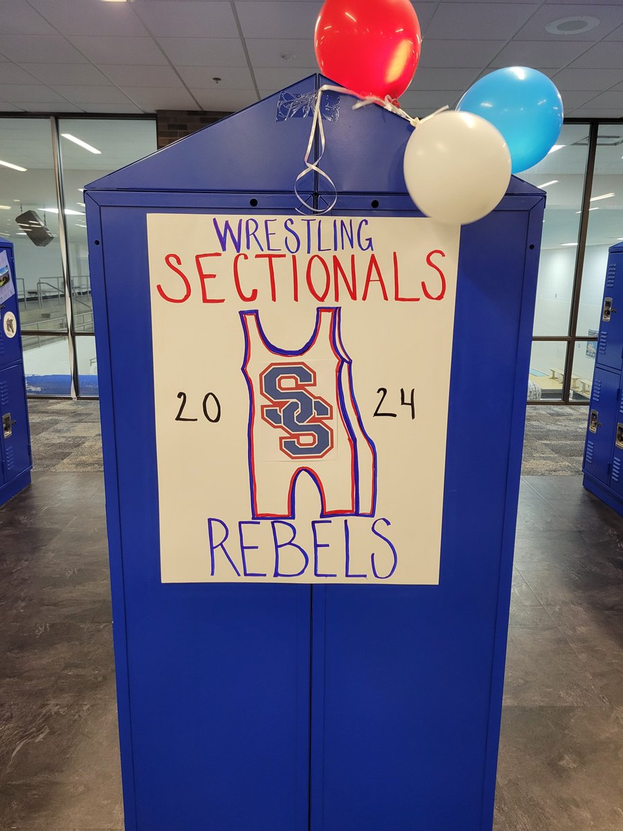 SSHS_Rebels's tweet photo. Big shout out to our awesome wrestling parents for decorating the commons for sectional week for the team! It looks great!!

Go Rebels!! https://t.co/wq2Gy0hnFt