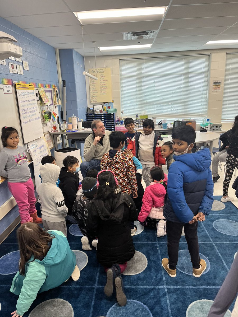 Students loved the tongue twister that <a href="/CliffCredle/">Cliff Credle</a> taught them during dismissal. They were all practicing on their way out the door!