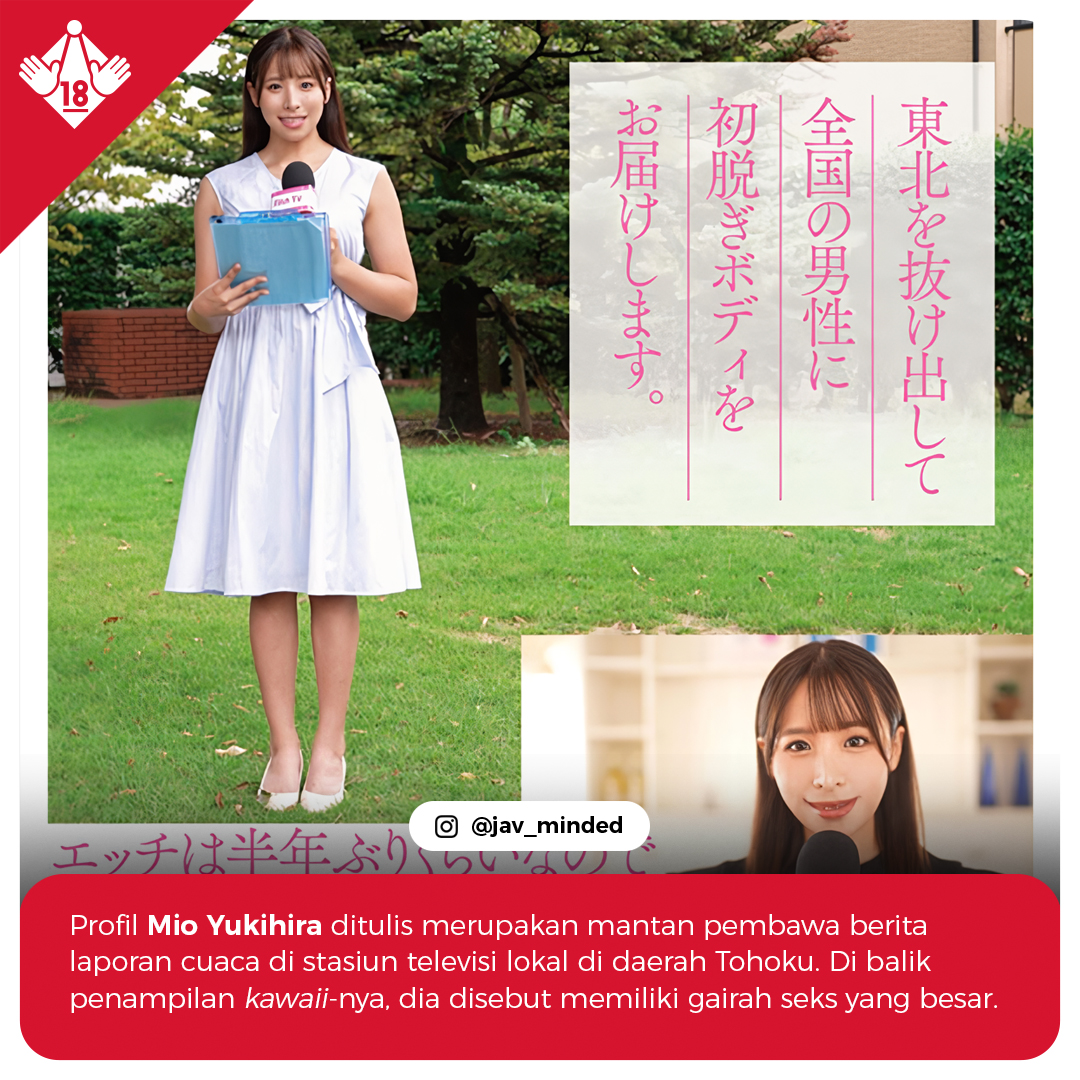 javminded's tweet photo. Debutan baru dari studio Fitch bernama Mio Yukihira yang disebut adalah mantan pembawa berita laporan cuaca di stasiun TV lokal dengan oppai besar berukuran H-cup. Film debut JAV-nya akan dirilis di tanggal 20 Februari 2024.
#MioYukihira #AVDebut #FitchAV https://t.co/edrxTqEh1Q
