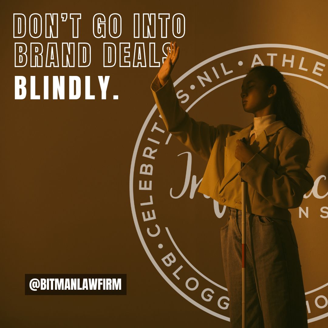 Know the ropes, protect your interests, and make informed decisions. ⚖️ 

#InfluencerCounsel #BrandDeals #ProtectYourInterests #BitmanOBrienMoratpllc #Bitman #FloridaAttorneys #OrlandoAttorneys #TampaAttorney #FortLauderdaleAttorney #MiamiAttorney #Lawyer #InfluencerCounsel