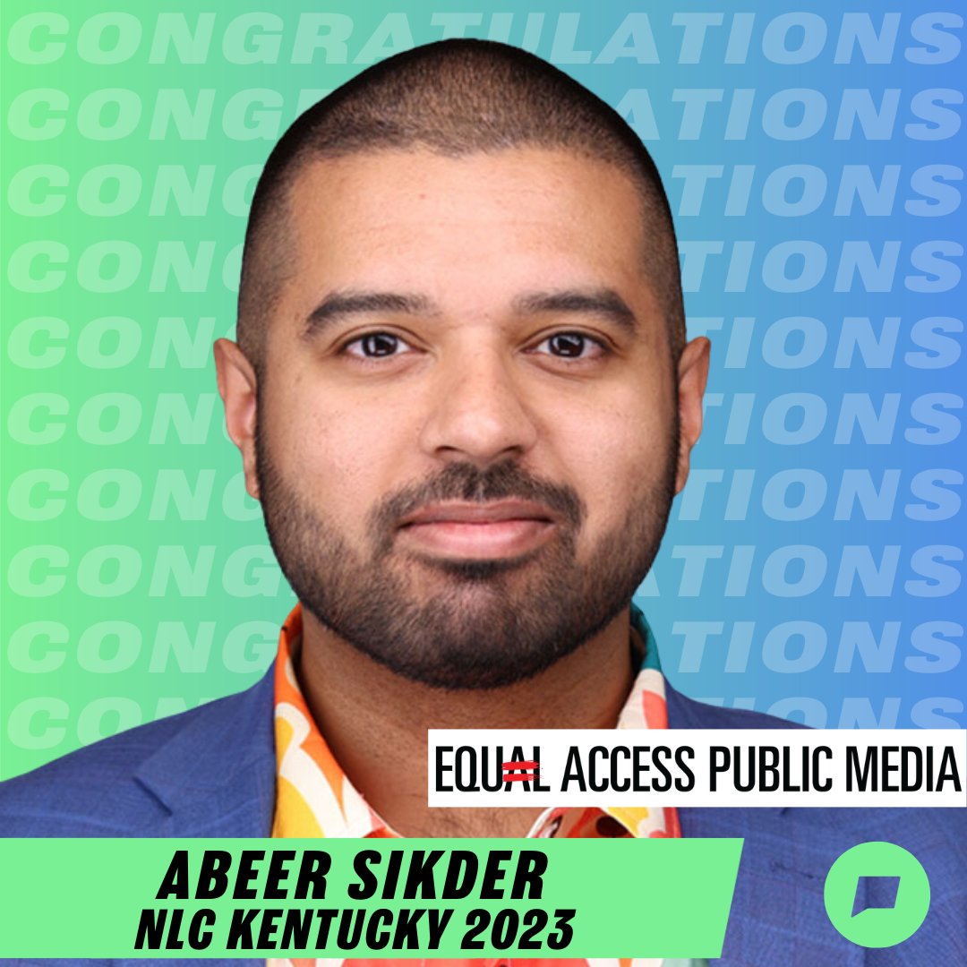 Congratulations Abeer Sikder (NLC Kentucky 2023) who was elected inaugural Board President for Equal Access Public Media (EAPM), a new national media organization with a focus on accessible news and jobs. 

@EAPMsocial <a href="/NLC_Kentucky/">NLC Kentucky</a>