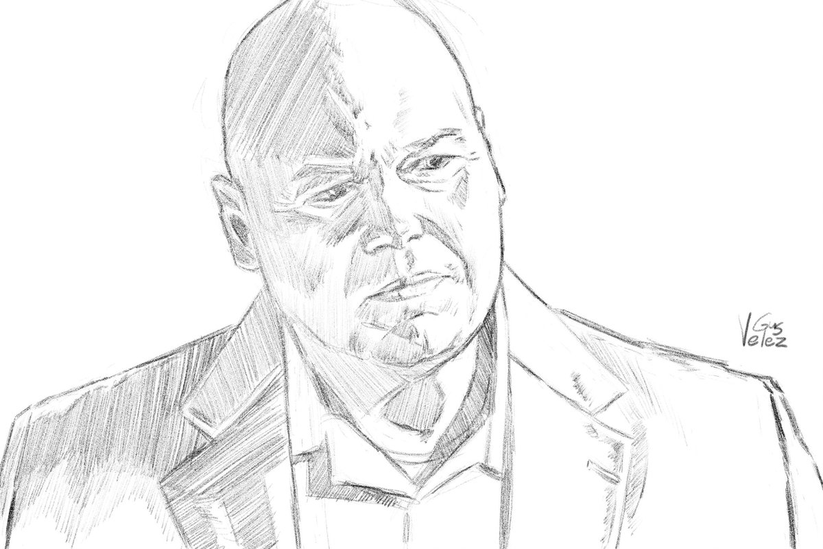 Another #WilsonFiskWednesday. Missing Vincent on here, but hopefully we'll get more behind the scenes pics of the cast from Born Again. #Kingpin #VincentDOnofrio #DaredevilBornAgain #fanart