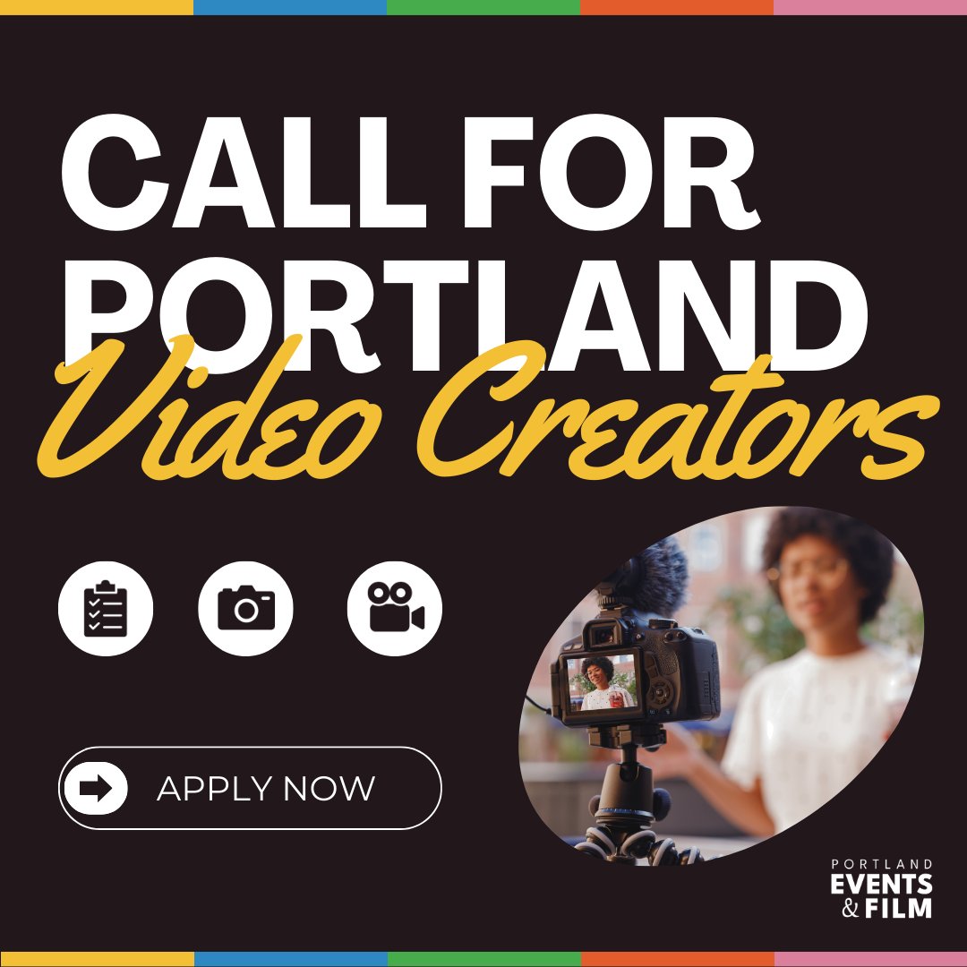 WORK WITH US! We are seeking freelance content creators with an interest or background in the events &amp; film industry to create short video reels for social media. LEARN MORE HERE: portlandeventsandfilm.com/work-with-us