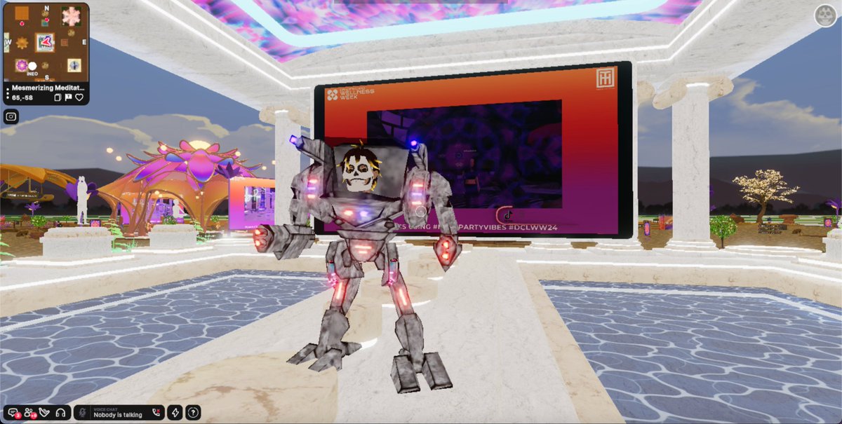 check out me @BleaceArt, and <a href="/rub_qbe/">RUB.QBE</a> 's #metaversewellnessweek build in #decentraland! Fix all the statues poses to win a wearable!!!