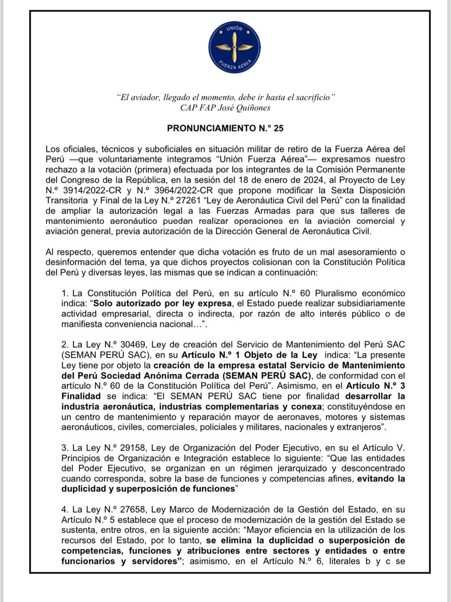 Unión Fuerza Aérea tweet media