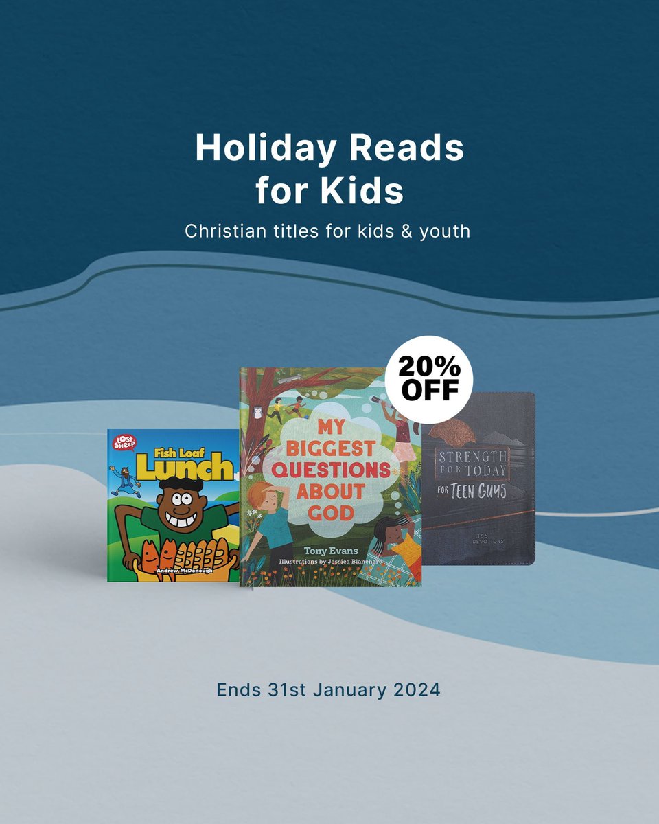 ☀️ Summer Essentials ☀️

Just for the kids 👨‍👩‍👧‍👦 

Bring the excitement and wisdom of the Bible to life with your kids when you read them some of our most popular titles:
📖  Fish, Loaf, Lunch
📖  Strength For Today
📖  My Biggest Questions About god
buff.ly/3U9UE86