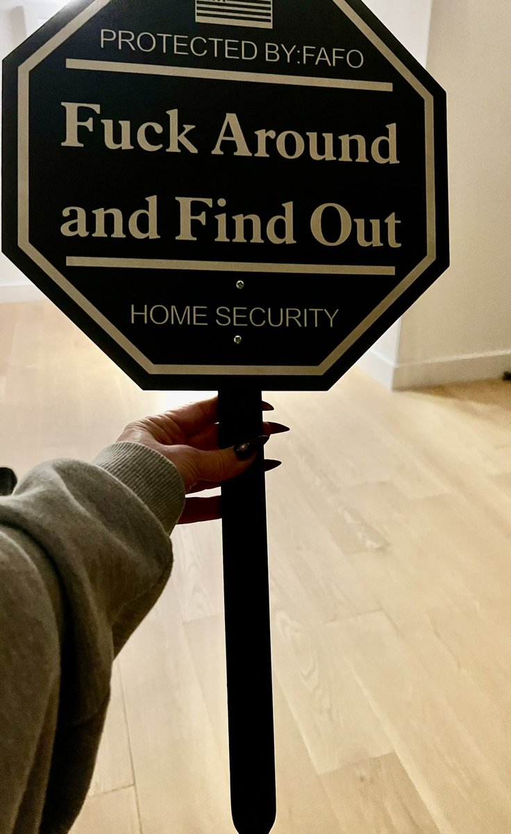 LeahRemini's tweet image. My new security sign.
