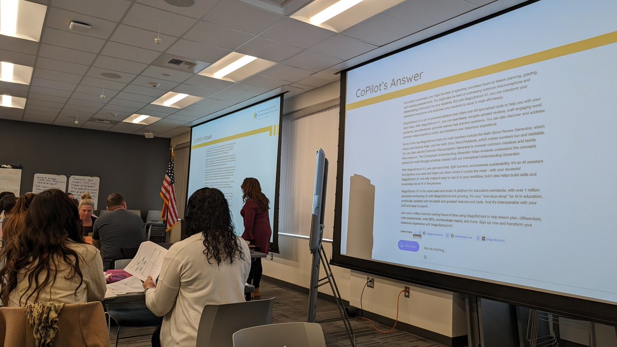 SBCSS_EdTech's tweet photo. #BlendedLearning and #Math
Great day today at our #BlendedLearning and #Math workshop with @SBCSS_Math and @SBCSS_EdTech
#MeaningfulTechuse ✅
#AIintheclassroom ✅
#Pedagogyfirst ✅
#StationRotation✅
#RAFTstrategies ✅
#Accessibilities ✅ https://t.co/u9cBUJptvv