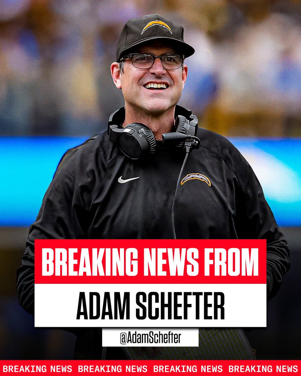 Breaking: Jim Harbaugh is leaving Michigan to accept the head coaching job with the Los Angeles Chargers, sources tell ESPN. The Chargers get their man while the national champions now have a head-coach opening.