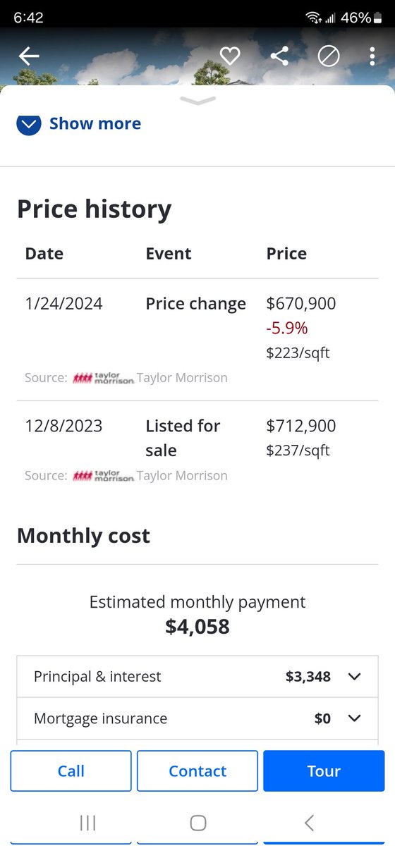 @NewsLambert TaylorMorrison price cuts!! First time I have seen builder price cuts. Across all their models in a nice community about 5 min from RSW Airport. They could be getting more for lots or options. Don't know. But first builder cuts I have seen. @m3_melody @texasrunnerDFW @GRomePow