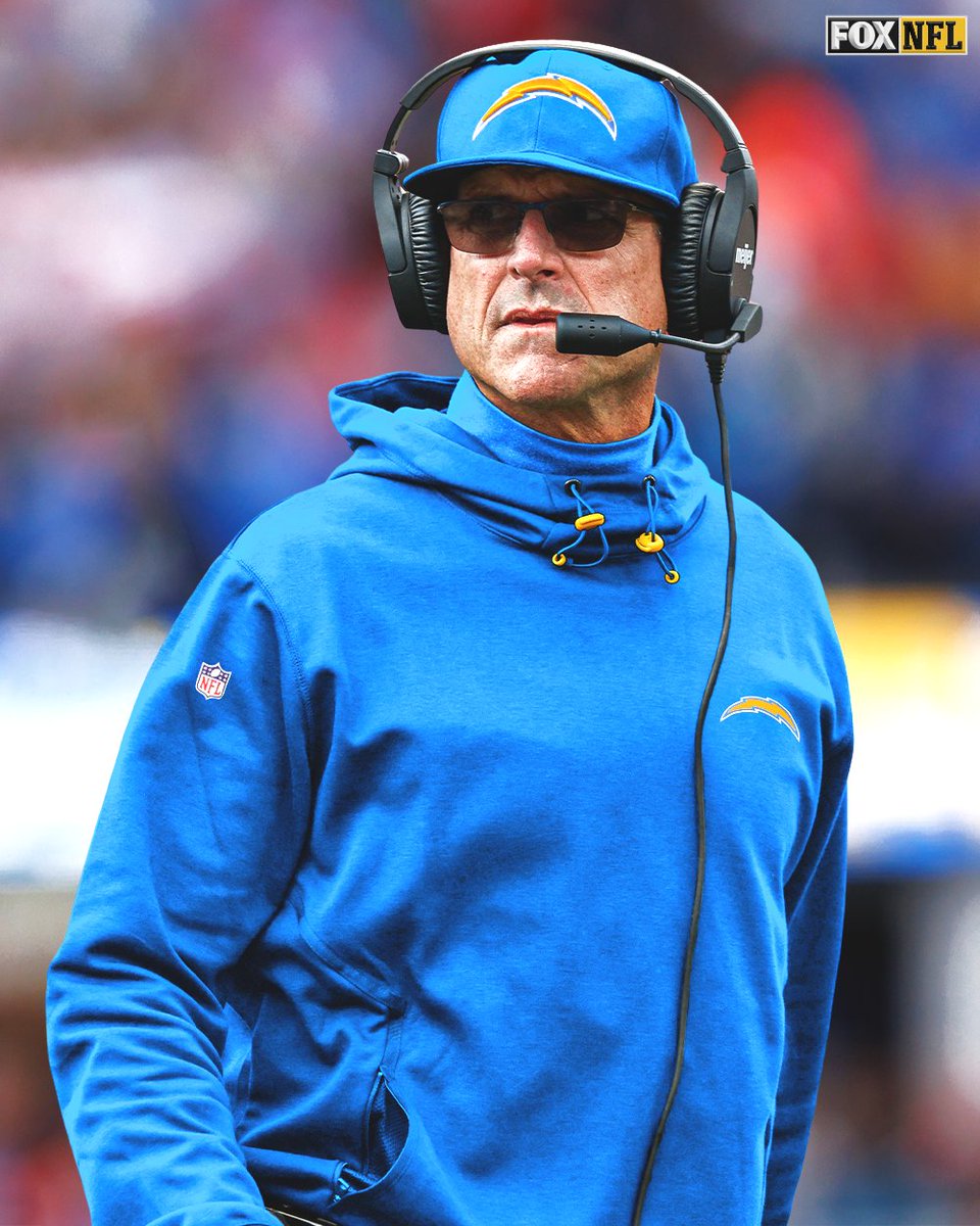 NFLonFOX's tweet photo. The Chargers are hiring Jim Harbaugh as their next Head Coach, per multiple reports https://t.co/wMu9q7xwyC