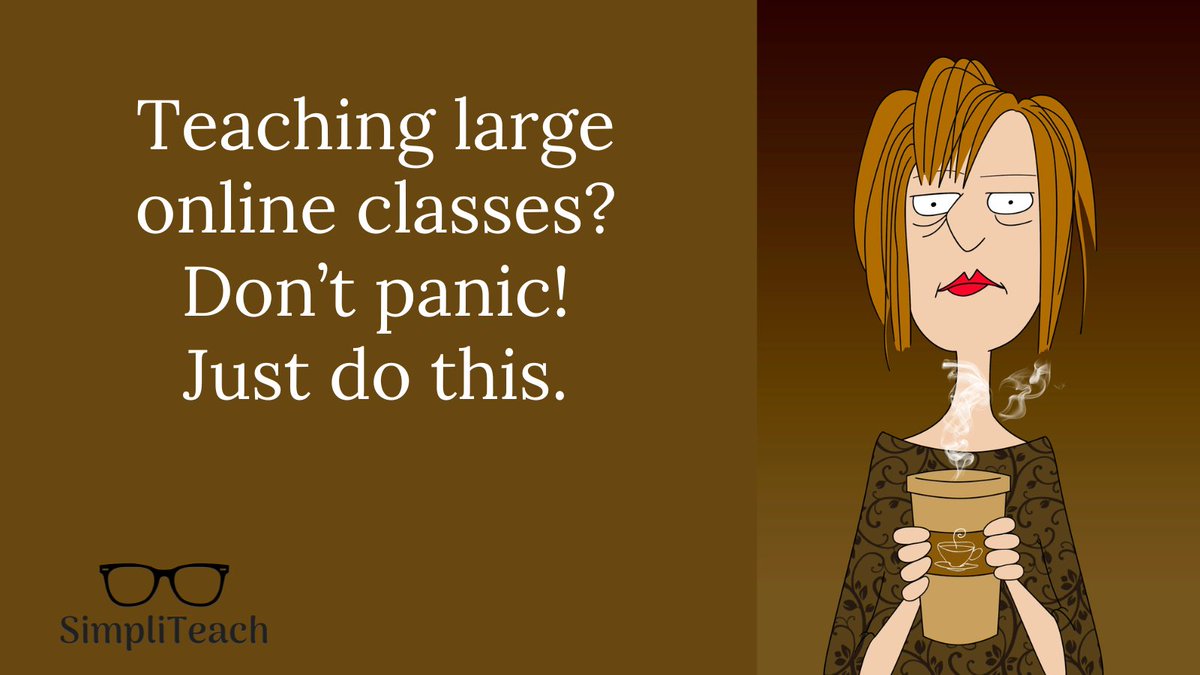 Large online classes can be a challenge, and it's easy to feel overwhelmed. These 8 tips will help you get your online teaching workload firmly under control:
simpliteach.com/large-online-c…