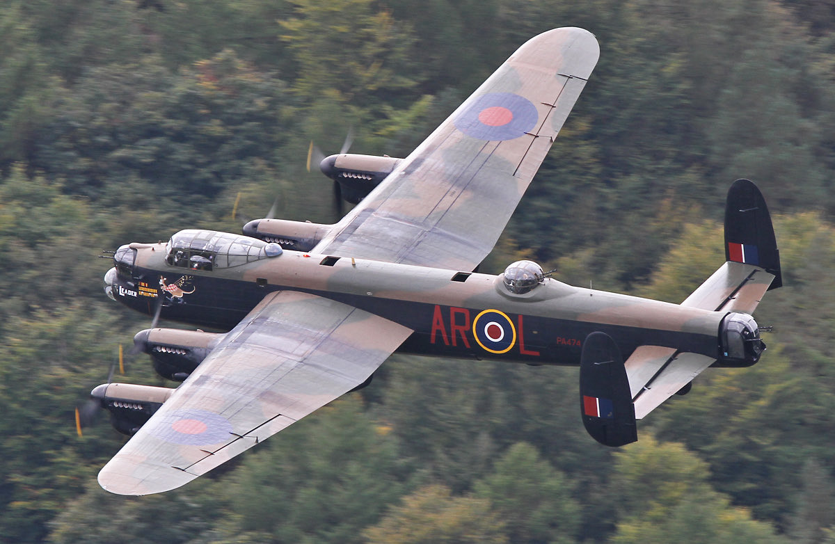 BBMF Lancaster at low level in the Peak District… I can hear the Merlin’s still