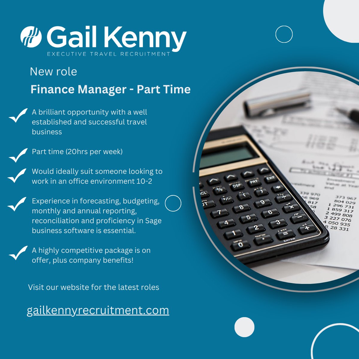 gailkennyrec's tweet photo. Finance Manager - Part Time
https://t.co/tZI0QQWAh2
Sound like you? Click the link above or contact Melissa Kane (Evans) to find out more https://t.co/IMHMbRlsoC