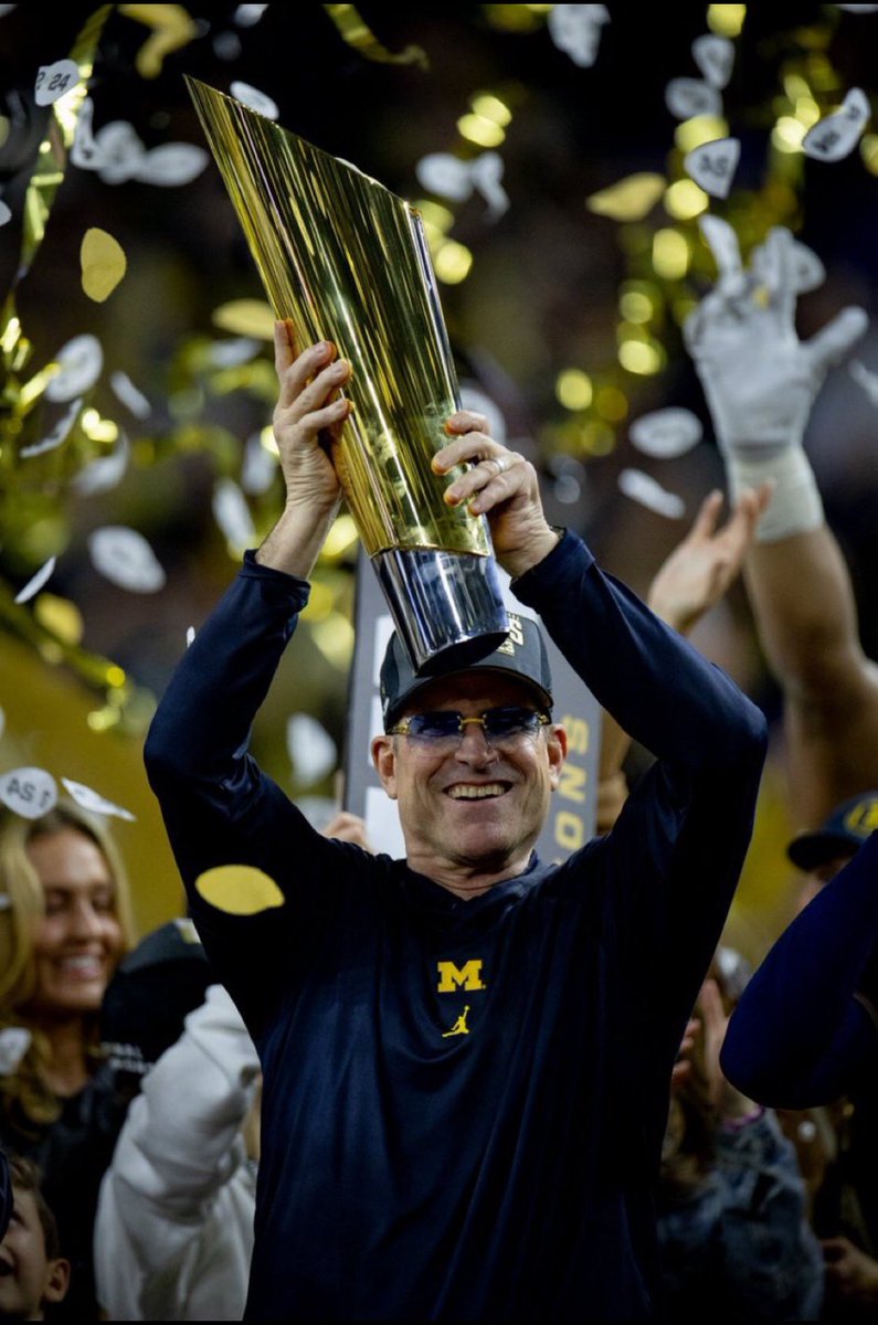 UofmUpdates247's tweet photo. Jim Harbaugh is officially leaving Michigan.. 💔

Thanks for bringing Michigan Football back. Thanks for making College Football awesome again &amp; bringing us out of the abyss. Thanks for a season we’ll never forget. Thanks for everything, Coach. Those Who Stay.. #GoBlue 〽️🏆🏈 https://t.co/mfCy63UWCR