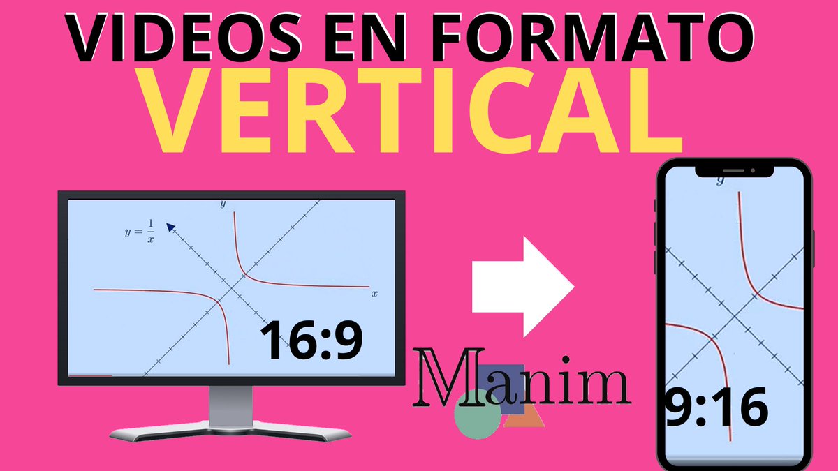 ProfesorFArenas's tweet photo. ¿Cómo crear videos en formato vertical en Manim?
https://t.co/R1C8gGqwDg
#manim https://t.co/YTmhR3b3Ab