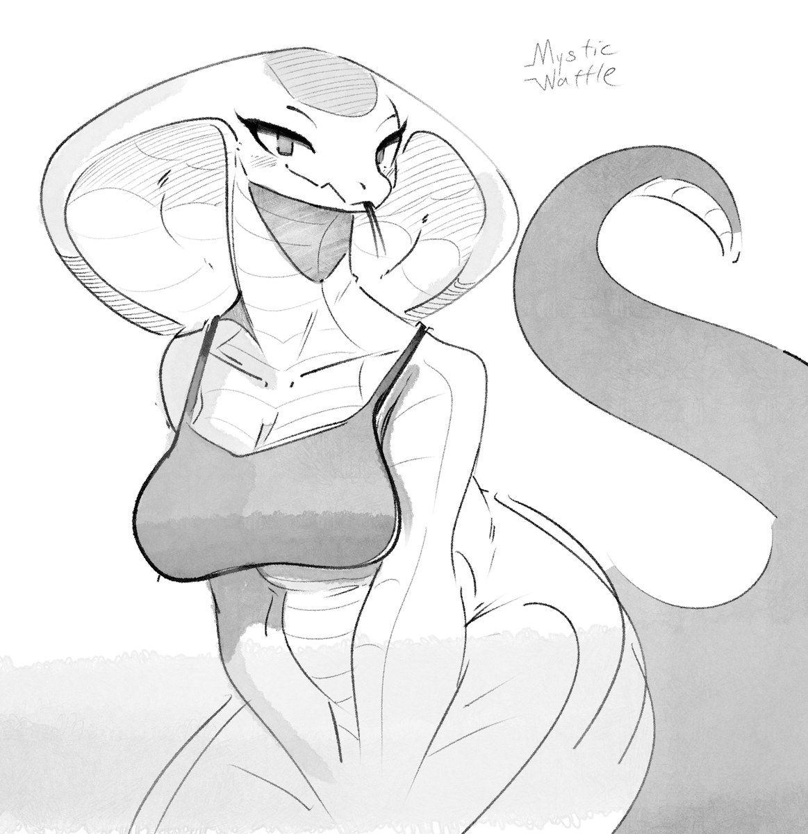 Mysticwaffle032's tweet photo. Snake Woman Sketch 🐍 https://t.co/j7r8CcEd5y