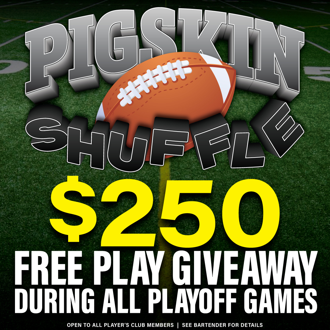 🎉 GAME ON! Get in the zone with a $250 FREE PLAY GIVEAWAY! 🤑 Are you game? 🍻🍔 Huddle up with your server for the secret moves to SCORE BIG during the playoffs! Ready for the rush? Let's make those plays count! 🎟🏆 #GameDayGiveaway #PlayoffParty #WinningPlays 🏈🍹