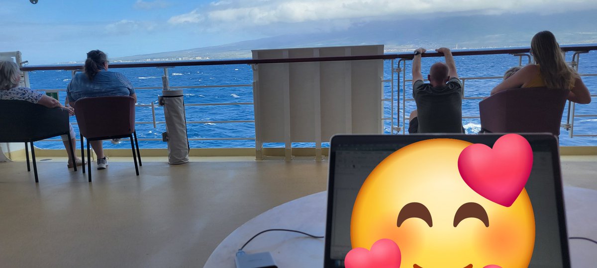 DrDLDennis's tweet photo. Today's coding view includes whale watching. See attached #BeesGetDegrees #AcademicTwitter #AcademicChatter https://t.co/7TWrVccZdR