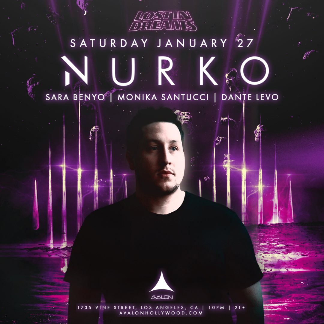 Dante Levo (@dantelevo) on Twitter photo It’s been an Eternity but now its time again!
I will be joining alongside <a href="/NurkoMusic/">NURKO💧</a> , <a href="/MonikaSantucci/">Monika Santucci</a> and <a href="/sarabenyo/">𝘚𝘢𝘳𝘢 𝘉𝘦𝘯𝘺𝘰 ₊⊹ .𖥔 ݁˖ ☾ ݁⋆ ☄︎. ·˚</a> this Saturday 1/27 at <a href="/AvalonHollywood/">Avalon Hollywood</a> ! Grab your tickets below!👇🏽
Tickets: avalonhollywood.com/dantelevo It’s been an Eternity but now its time again!
I will be joining alongside <a href="/NurkoMusic/">NURKO💧</a> , <a href="/MonikaSantucci/">Monika Santucci</a> and <a href="/sarabenyo/">𝘚𝘢𝘳𝘢 𝘉𝘦𝘯𝘺𝘰 ₊⊹ .𖥔 ݁˖ ☾ ݁⋆ ☄︎. ·˚</a> this Saturday 1/27 at <a href="/AvalonHollywood/">Avalon Hollywood</a> ! Grab your tickets below!👇🏽
Tickets: avalonhollywood.com/dantelevo