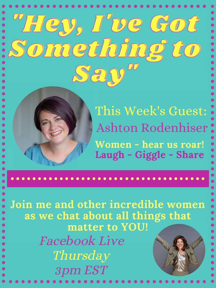 'Listen to your intuition!' Tomorrow at 3pm EST, join @MindsEyeCCF & I on a brand new 'Hey, I've Got Something to Say' over on my Facebook! Use the link below to check it out! linktr.ee/sandyjoyweston