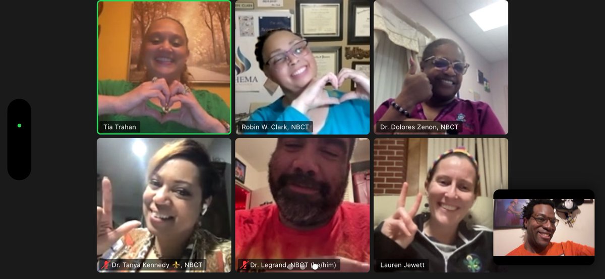 GREAT conversations were had tonight!!! #WineDownWednesday was a great way to spend the evening, collectively sharing space, ideas and laughs with one another!! Tomorrow is #TagATeacherThursday - tag teachers you feel should pursue National Board Certification. 🍷📚😂💻🔖