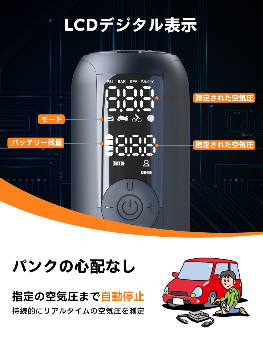 Woowind_JP's tweet image. 車や自転車のタイヤの空気圧が下がって困ったことない？🛞😰

手元に置いて、たくさんのストレスから解放されよう！😊

amazon.co.jp/dp/B09NX84XN5

＃Woowind　＃自転車　＃カー用品　＃車必要品