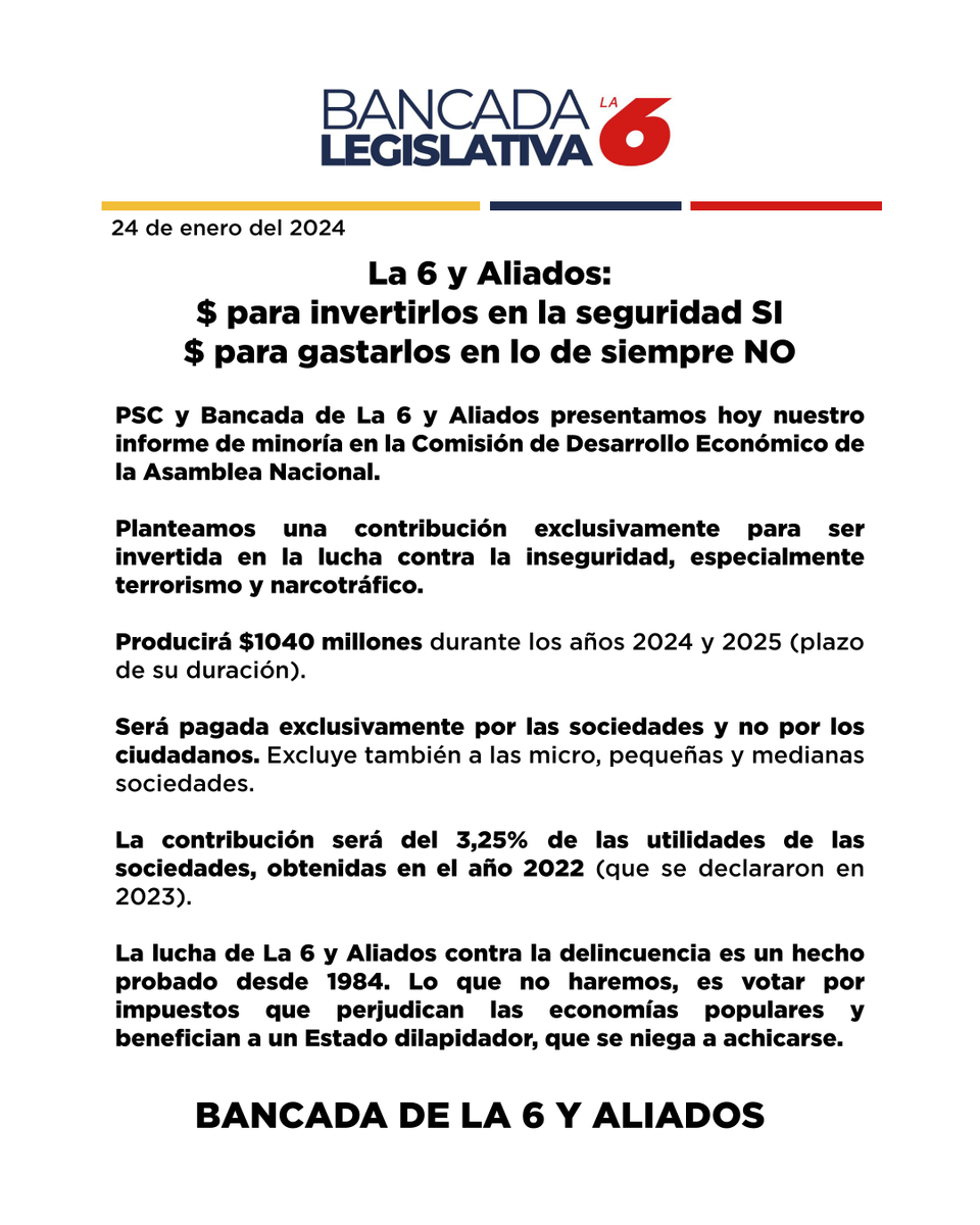 La6 y Aliados 🇪🇨 | Partido Social Cristiano tweet media