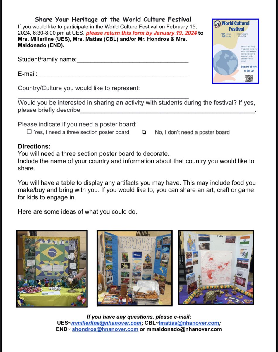 Excited about our upcoming  school district World Culture Festival! Feb. 15🌎 #CommunityUnity #CultureFestival  <a href="/NHTSCHOOLS/">North Hanover Schools</a> <a href="/NHUESPTO/">NH UES PTO</a> <a href="/EndeavourJBMDL/">Endeavour School</a> <a href="/cblambpto/">CB Lamb PTO</a> <a href="/wawryk_april/">April wawryk</a> <a href="/helenpaynehp/">Helen Payne</a>