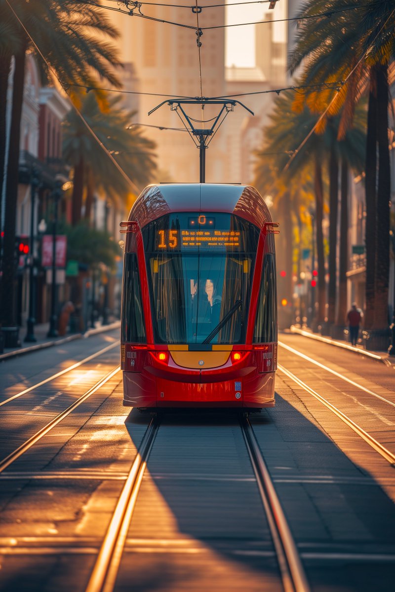YIMBYLAND's tweet photo. Historic streetcars are overrated.

New Orleans should replace their old streetcars with sleek, modern, low-floor trams. Not only are they be  more useful, but they look freakin incredible too. https://t.co/KsfLz4Bxu3
