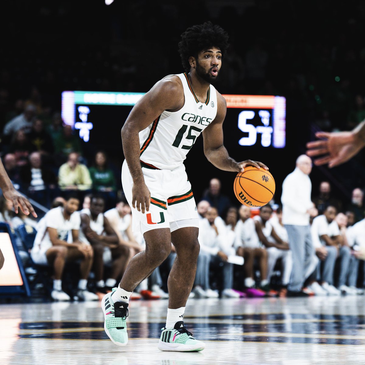 CanesHoops's tweet image. .@NorchadO has 8️⃣ of our 1️⃣4️⃣ points 

1H 13:44 | Miami 14, Notre Dame 10