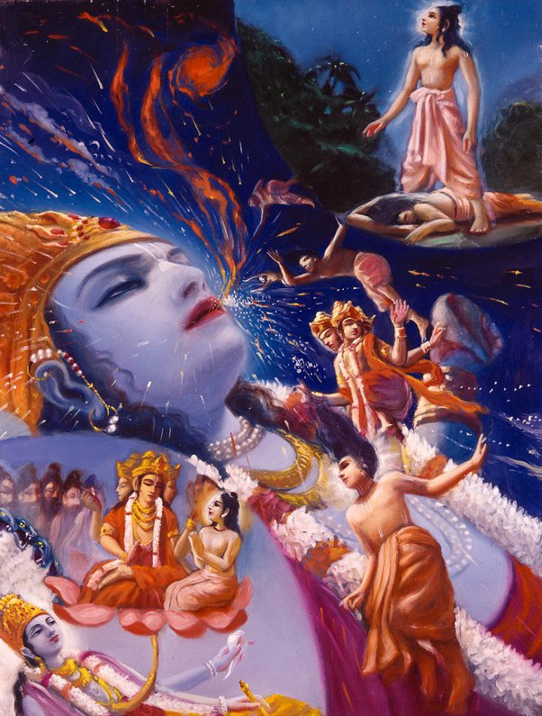 ॐ उद्यत्कोटि दिवाकराभमनिशं शंखं गदां पंकजंम्
चक्रं बिभ्रतमिन्दिरा वसुमती संशोभि पार्श्वद्वयम्।
कोटीरांगद हार कुंडलधरं पीतांबरं कौस्तुभो
द्दीप्तं विश्वधरं स्ववक्षसि लसछ्रीवत्स चिह्नं भजे॥