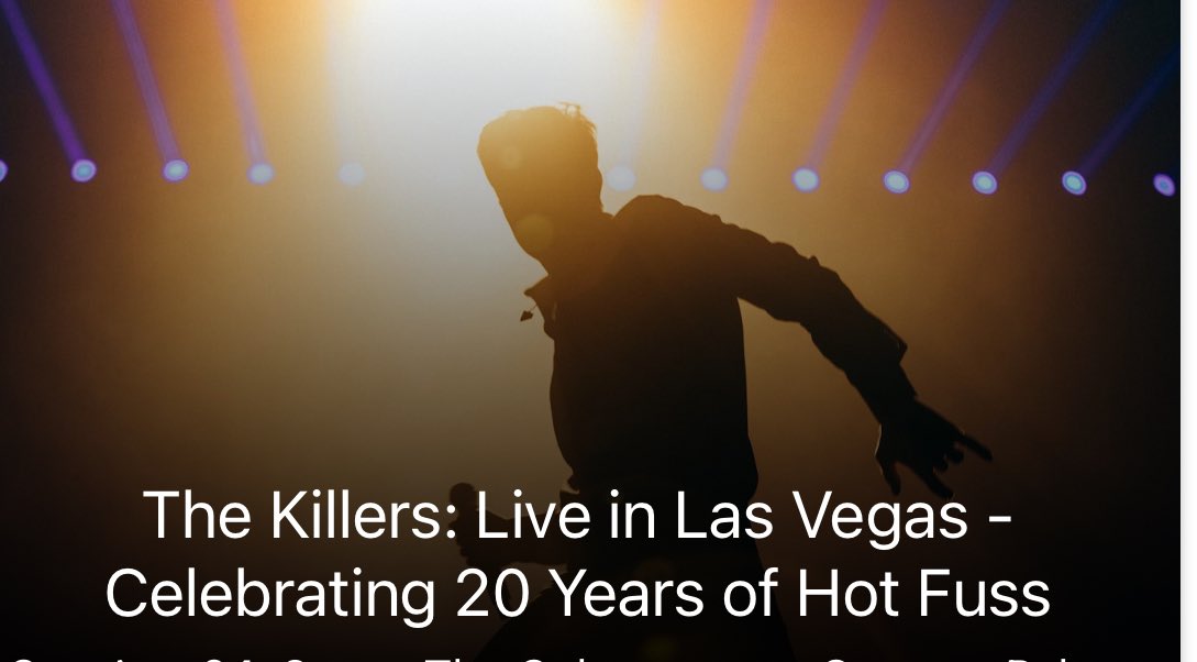 StephWSunshine's tweet photo. Peek parenting is telling your boys that @thekillers are performing again in Las Vegas and they ask to go see them again! My kids don’t love all my music but they do love our hometown band ALMOST as much as me. 
Tickets bought and the countdown is on. 🎰💎 https://t.co/lNb8dWqdiy