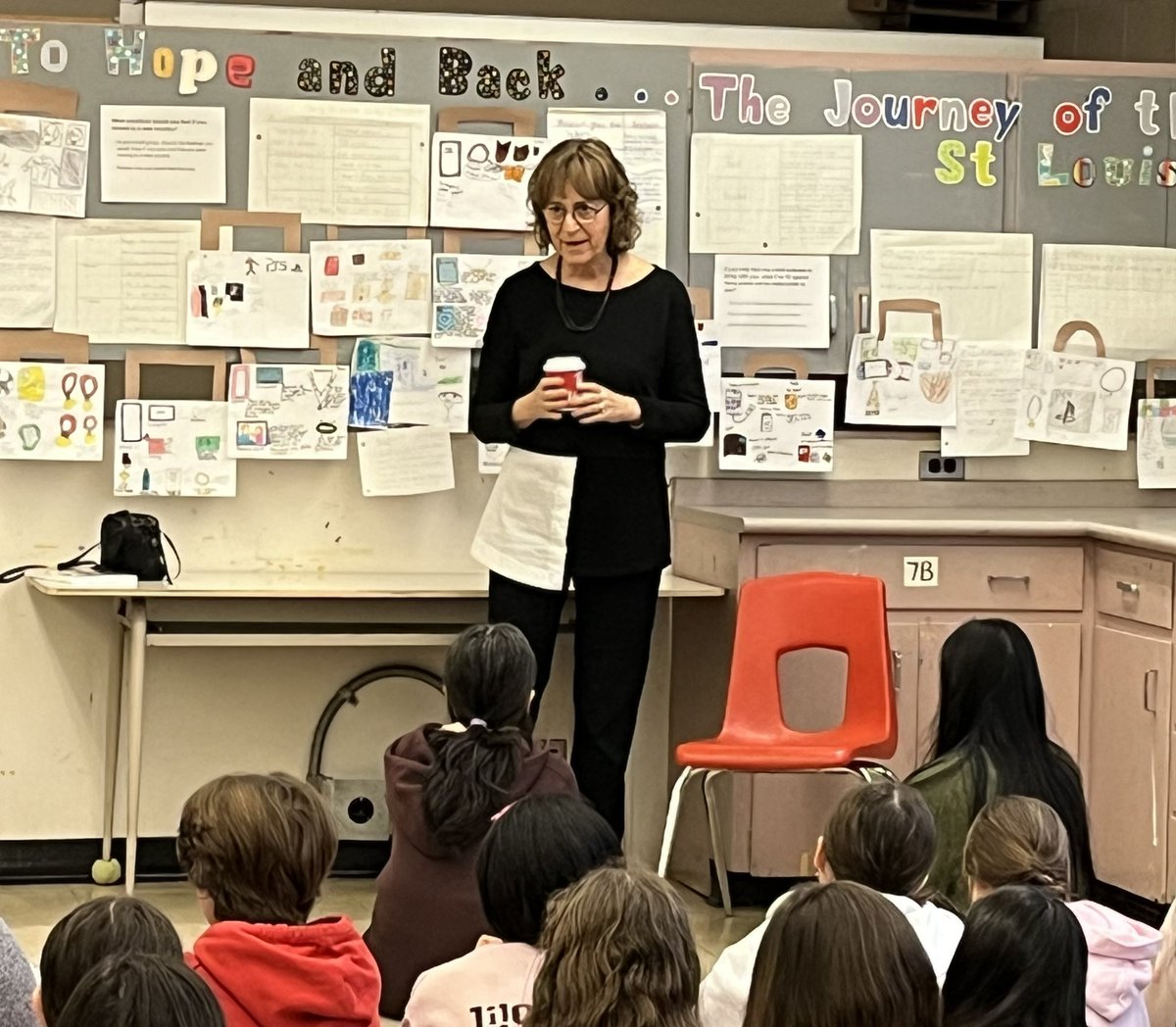 LedburyParkTDSB's tweet photo. What an honour it was to host Minister @Sflecce author @KathyKacer MPP @RobinMartinPC and  @shelleylaskin @tdsb_lc1_cap @rchernoslin  Liberation 75 and Shari Schwartz-Maltz to connect with our grade 6/7 students around the book #tohopeandback as part of #holocausteducation https://t.co/kEjYZj3wen