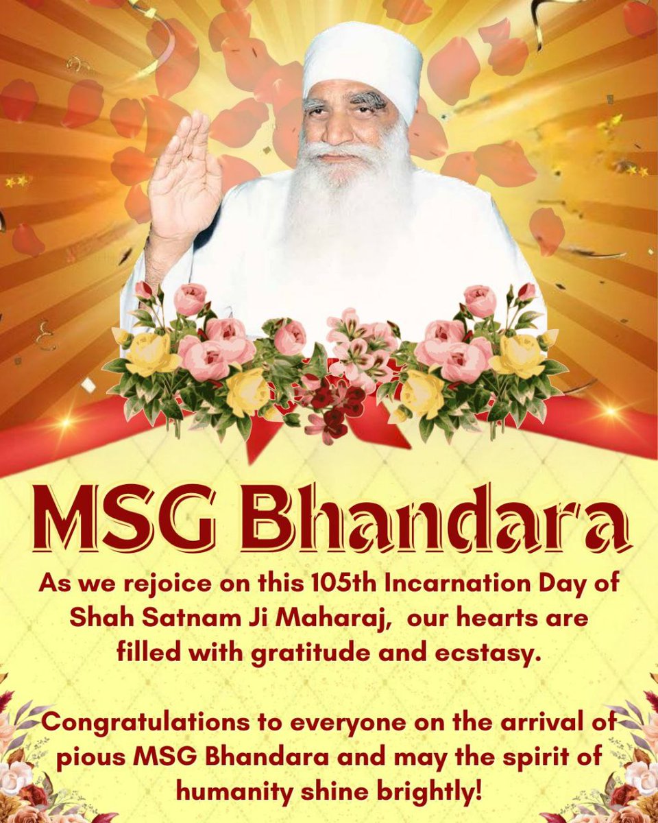 Komalsayyys's tweet image. Finally the big day &amp;amp;  #FestivalOfMillions i.e. #MSGBhandara is here. Saint Gurmeet Ram Rahim Ji  will bless us unconditionally and will teach the right way to go ahead in life. No matter how hard it might seem but only spirituality makes you happy from within. ✨
