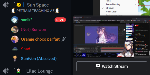KnTnshi's tweet photo. Petra Gurin of Nijisanji, your After Effects teaching streams are invaluable to these editors who stayed away from AE for so long https://t.co/Oygr25izdy