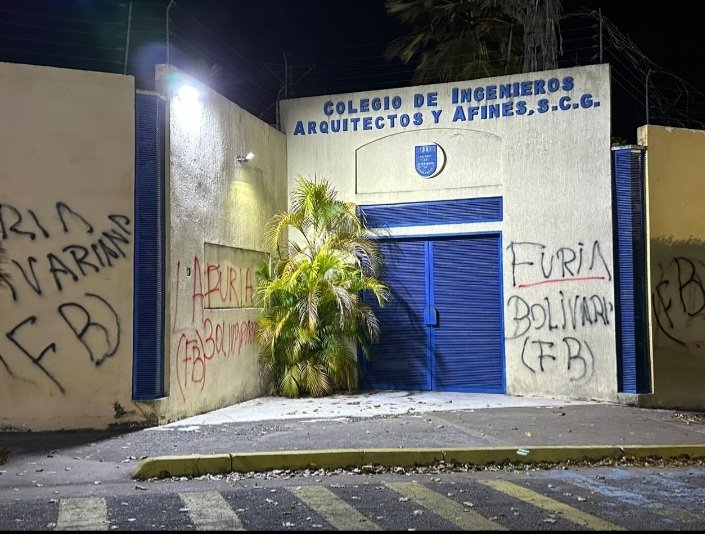 Nuestra Casa del Ingenio, sede Puerto Ordaz. Fue vilmente atacada por la noche (22Ene) por un grupo de  bandidos e ignorantes. Quienes se niegan a reconocer de que: La lucha es Por una Venezuela Digna🇻🇪 Para todos