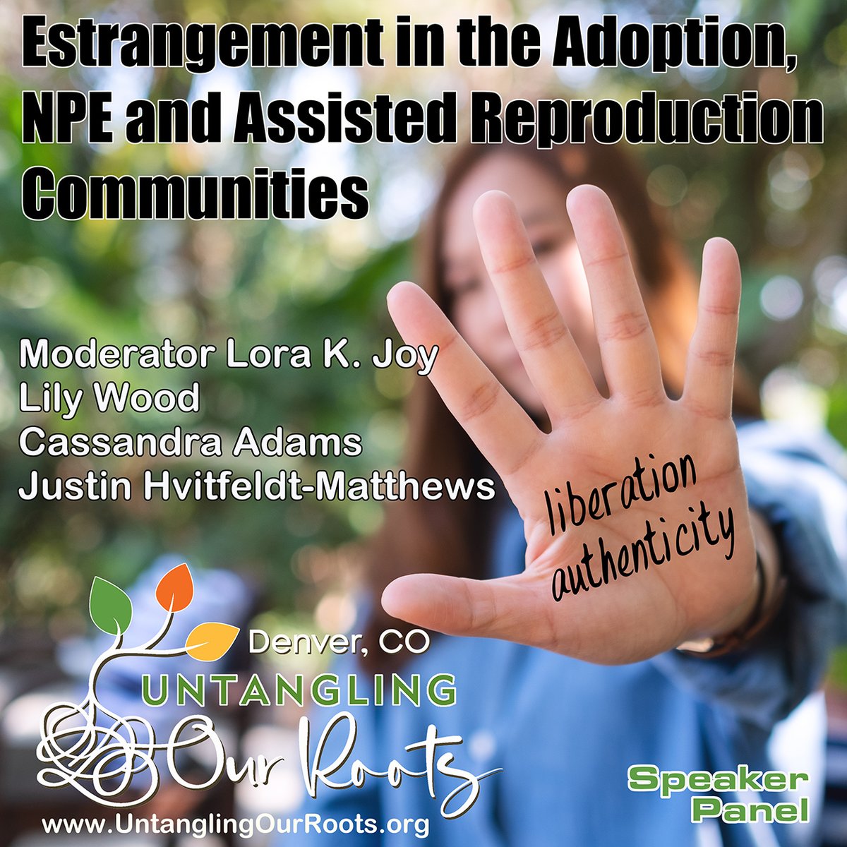 UntanglingRoots's tweet photo. Adopted, DCP,  NPE - many of us have had to navigate estrangement. Join Lora K. Joy and panelists Lily Wood, Cassandra Adams, and Justin Hvitfeldt-Matthews in a conversation that celebrates the strength in our estrangement choices.
GET YOUR TICKET TODAY: https://t.co/BlHnFZV3NH https://t.co/J9svIH5Lfo