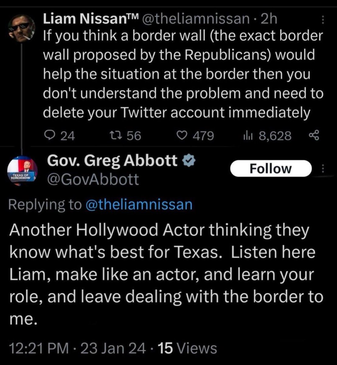 marvelle's tweet photo. the governor of Texas is getting into an argument with a parody account https://t.co/Nj0wzhDhF3