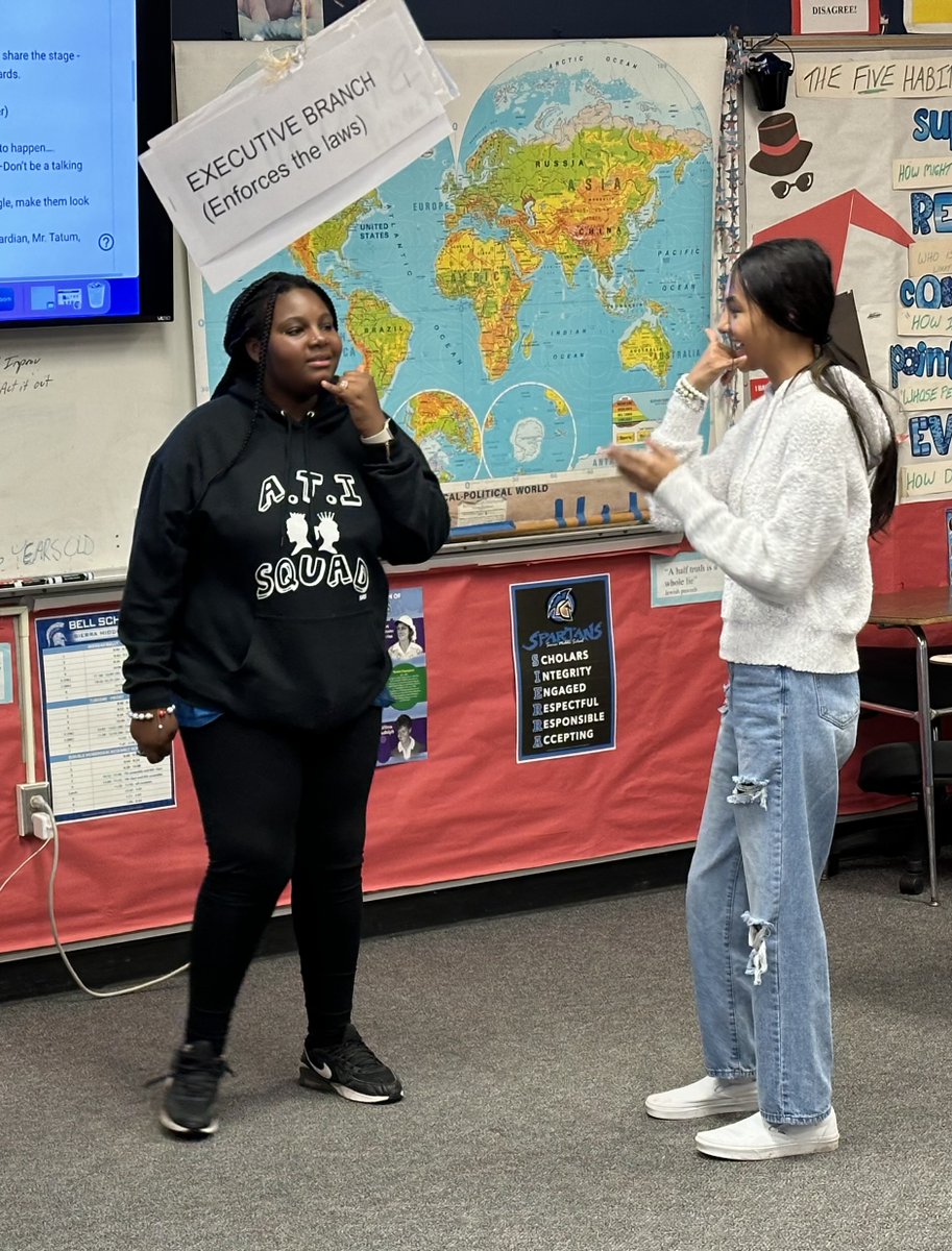 SierraSpartans's tweet photo. Our theater classes are semester-long electives for Spartans! Mr. Bartram's students are working on improvisation and stage warm-up exercises, while Ms. Whiteside's class memorizes scenes to improve their theater etiquette and confidence in public speaking. #PerformingArts https://t.co/wYWNpNurLu