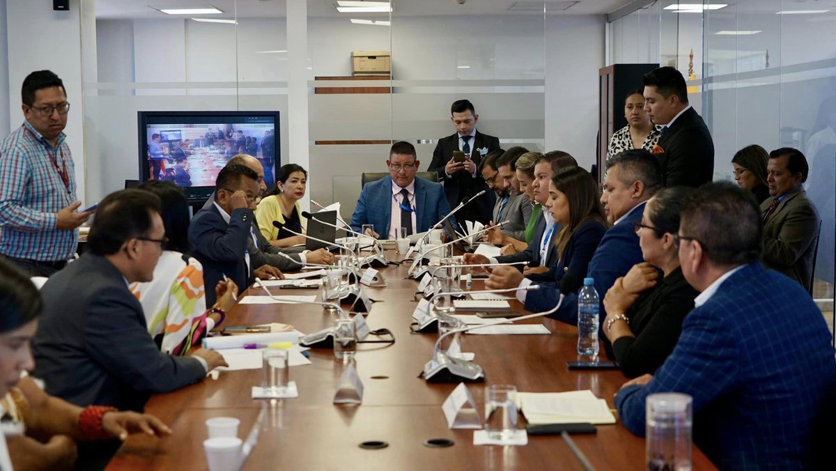 La presidenta del <a href="/ConsejoAmazonia/">Consejo de la Amazonía</a>, <a href="/Isabel_EJ/">Isabel Enrríquez J.</a>, compareció ante la Comisión de la Biodiversidad y Recursos Naturales de la <a href="/AsambleaEcuador/">Asamblea Nacional</a>. 1/4

#TransformandoLaAmazonía
#ElNuevoEcuador