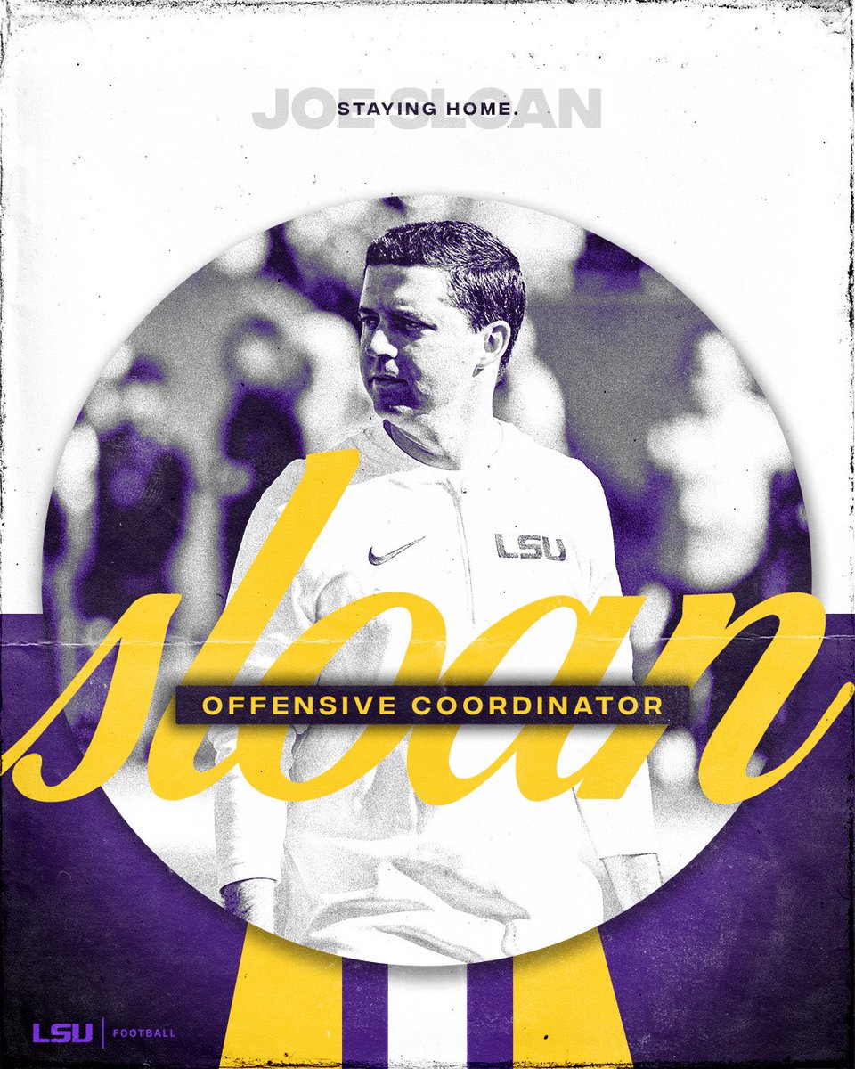 The State of Football @CoachJoeSloan has been named LSU’s offensive coordinator