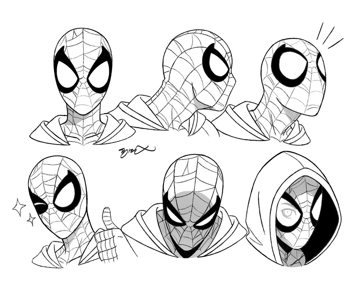 Tyren_X's tweet photo. Some expression sheets.
#SpiderMan #SpiderManTL #spidersona https://t.co/Hz1Iy3NxLL