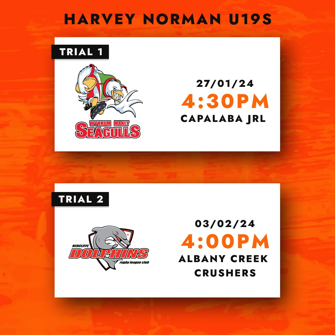 Suzuki Brisbane Tigers (@eaststigers) on Twitter photo Our Harvey Norman U19s Trial information 🏉
#upthetigers #hearusroar #tigerland #bringon2024 Our Harvey Norman U19s Trial information 🏉
#upthetigers #hearusroar #tigerland #bringon2024