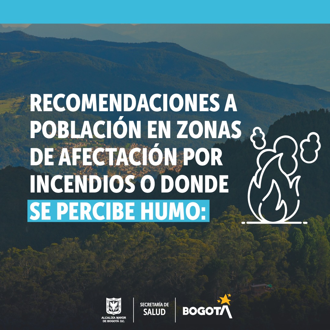 SectorSalud's tweet photo. #ATENCIÓN📢Si te encuentras en zonas cercanas a lugares donde se presentan incendios, ten en cuenta estas importantes recomendaciones para el cuidado de la salud⚕️.  
Si presentas signos de alarma, comunícate a la 📞Línea 123 o acude al servicio de urgencias⬇️ https://t.co/4E4F0MWKrk
